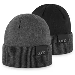 Audi Wende-Strickmütze schwarz-grau 3132402100 - onesize