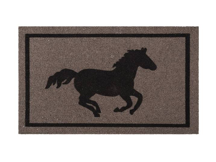 Fussmatte WECON HOME Champion , grau (grau,schwarz), B:60cm H:18mm L:90cm, Kokos, Teppiche, Fussmatte, rutschfest, robust, innen, Aussenbereiche überdacht, schwer