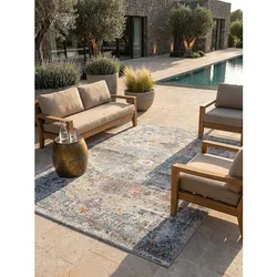 Outdoor-Teppich Niederflor Mehrfarbig 120x170 cm - LIMMAT   Kadima