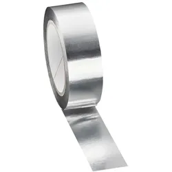 Alu Klebeband silber 38 mm breit – Verschluß obere Öffnung 16 mm Stegplatten