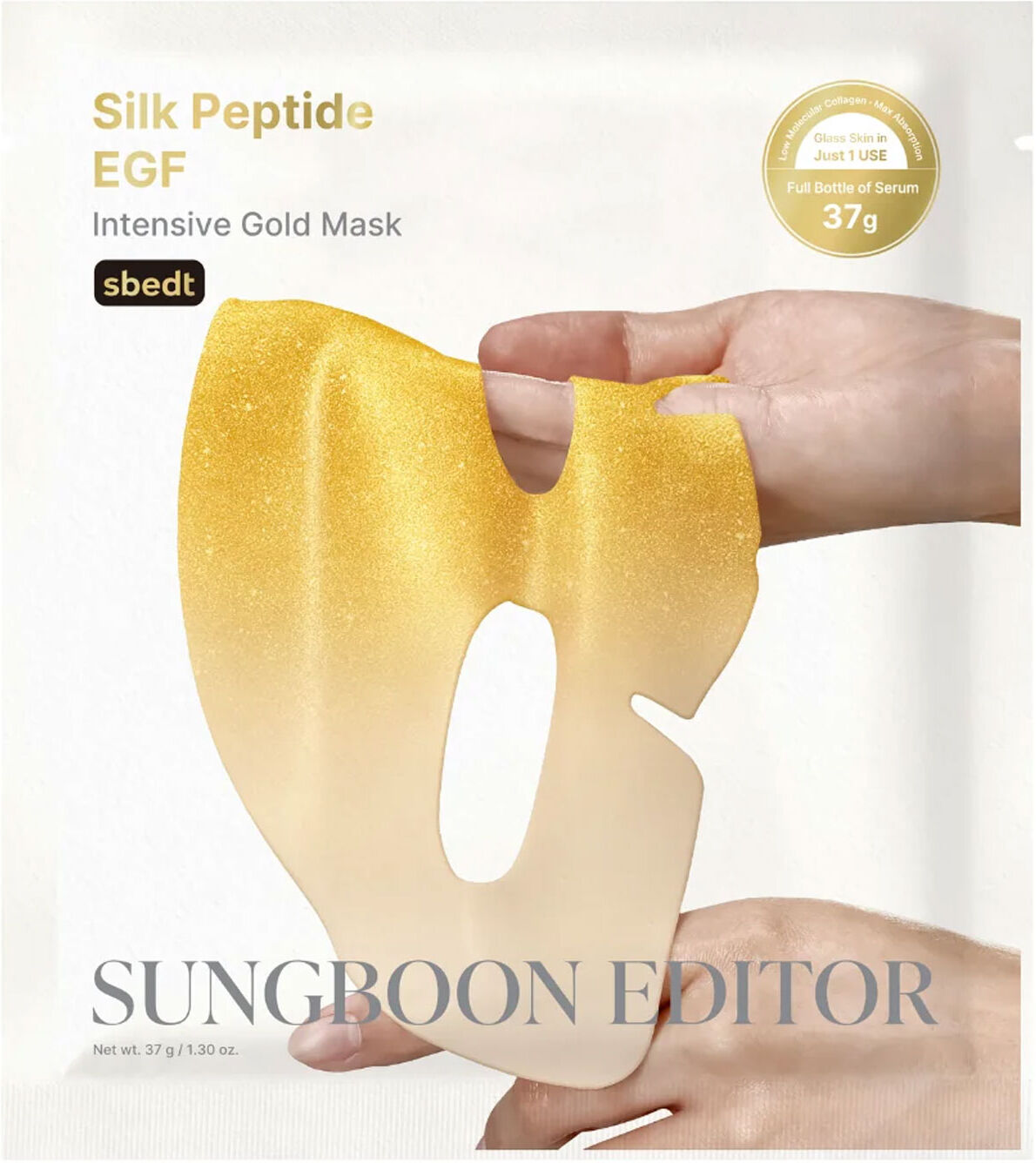 SUNGBOON EDITOR Silk Peptide EGF Intensive Gold Sheet Mask 37g