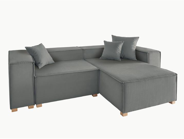 Ecksofa Fovera - 240 cm - Calla - dunkelgrün