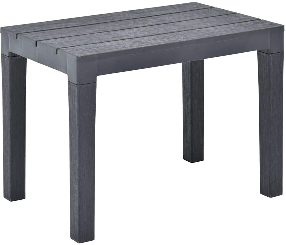 vidaXL Bancs de jardin 2 pcs Anthracite Plastique