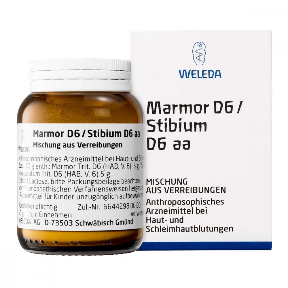 WELEDA AG Marmor D6 / Stibium D6 aa Trituration 01630648
