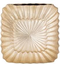 Classic Touch Elegant Gold Vase with Embossed Design