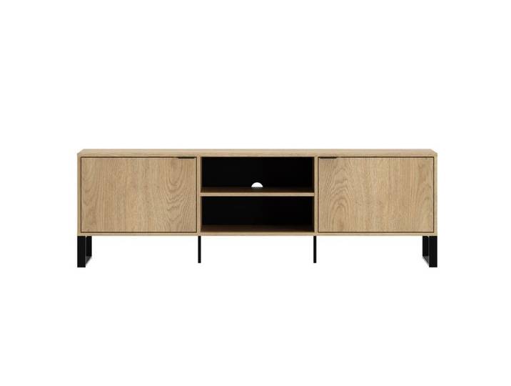 Meuble TV L.175cm ASPEN imitation chêne