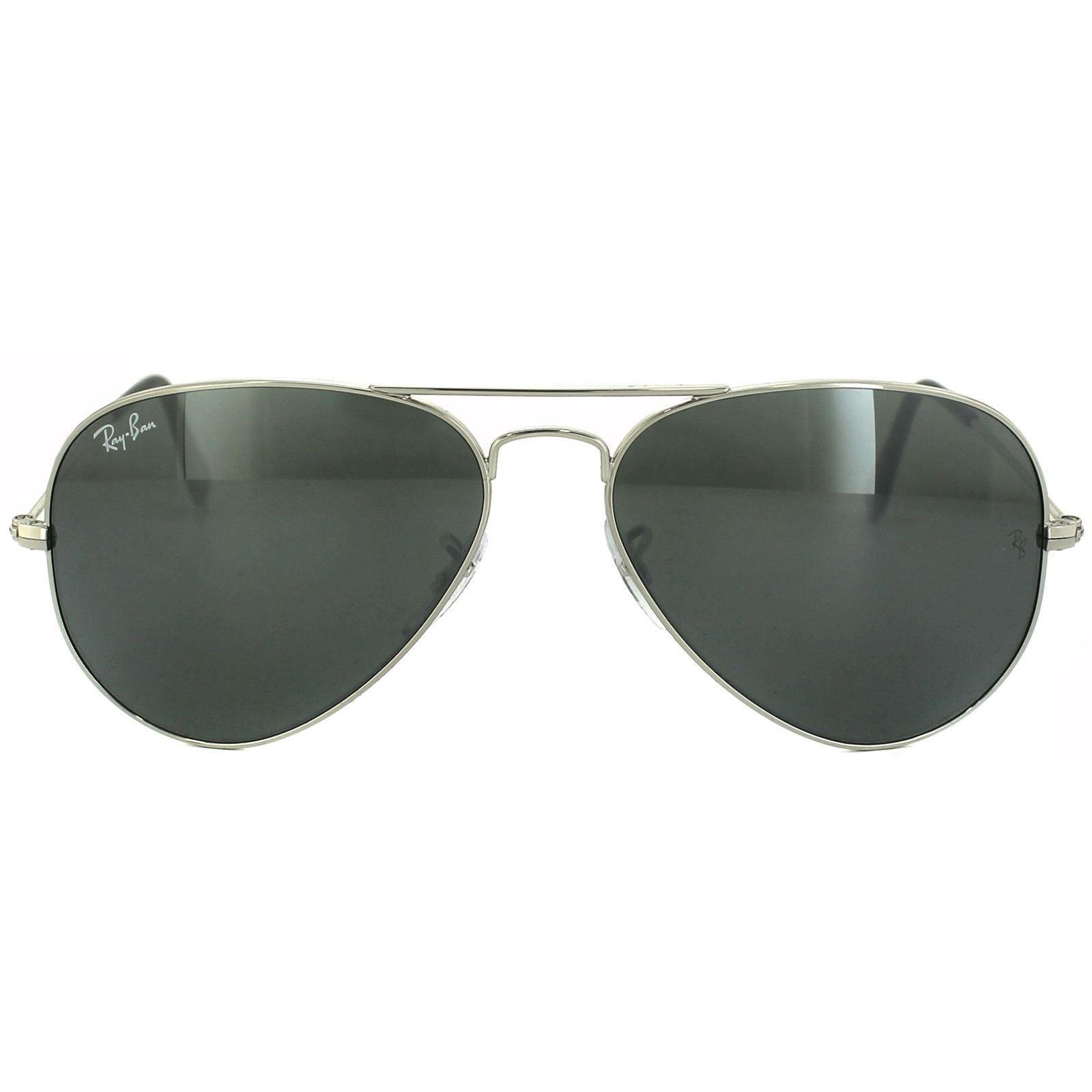Ray-Ban Aviator unisex zilveren grijze spiegel zonnebril