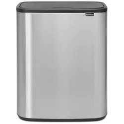 Brabantia Recyclingeimer Bo Touch Bin, Abfalleimer, Silber