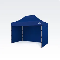 Gartenzelt 2x3m - mit 3 Wänden - Blau