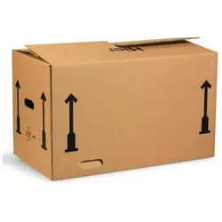 Transpak, Versandkarton + Versandbox, Faltkarton Wellpappe zweiwellig L650xB350xH370 mm braun (10 Stk., 65 x 35 x 37 cm)
