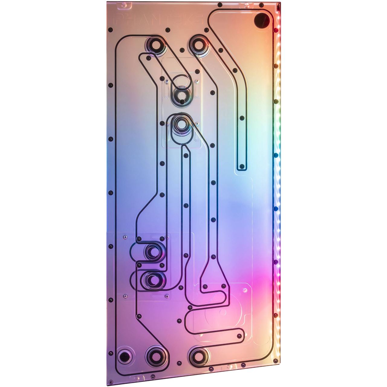 Phanteks Glacier EZ-Fit DIS-NV5 Distroplate, integrierte EZ-Fittinge - schwarz