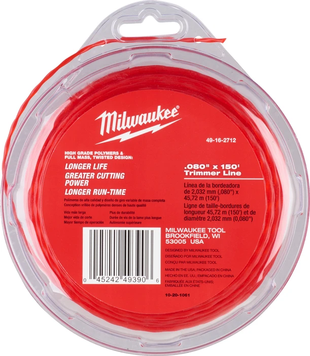 Milwaukee Schneidfaden 45 Meter Fadenstärke 2,0 mm für M18 CLT (Rasentrimmer) (B01MZX7GYP)