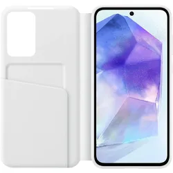 Samsung Smart View Wallet Case (Samsung Galaxy A55), Smartphone Hülle, Weiss