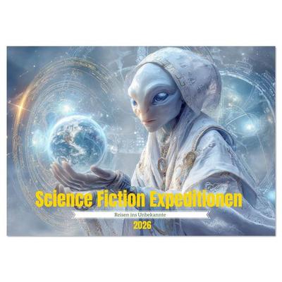 Science Fiction Expeditionen - Reisen ins Unbekannte (Wandkalender 2026 DIN A4 quer), CALVENDO Monatskalender