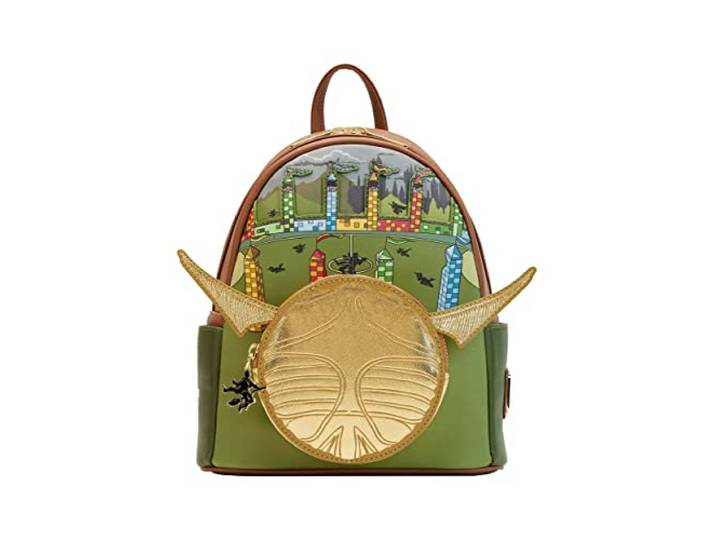 Loungefly Harry Potter Mini Backpack Golden Snitch officieel groen