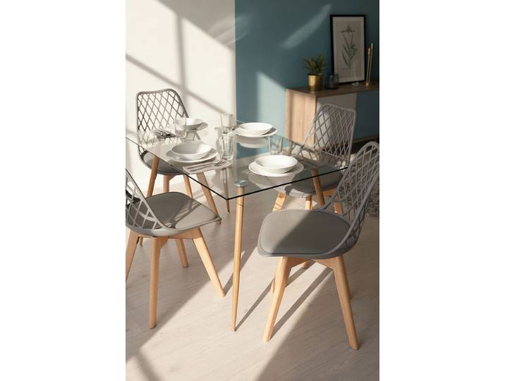 4er Set Mima Stühle - Taupe
