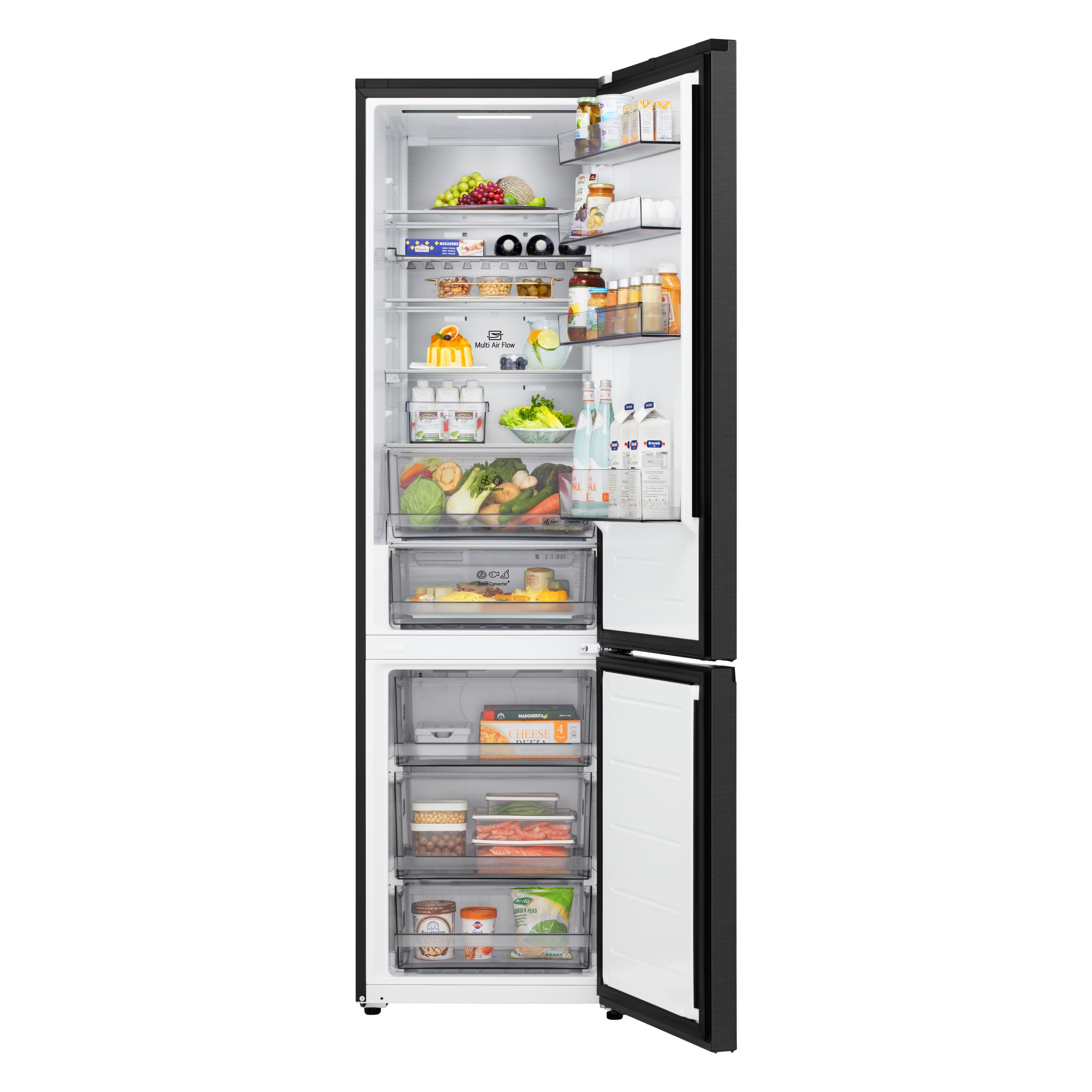 LG Kühl-Gefrierkombination GBBS524AEV Schwarz (375 l) (GBBS524AEV.AEVQEUZ)