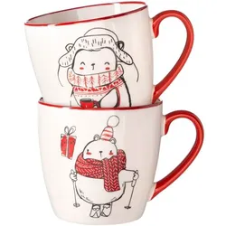 Kaffeebecher Weihnachtsmotiv