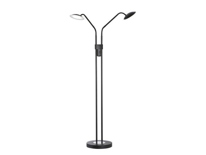 Fischer & Honsel Led-Stehleuchte Tallri, Schwarz, Metall, 135 cm, drehbar, getrennt schaltbar, Farbtemperaturwechsler, Lampen & Leuchten, Innenbeleuchtung, Stehlampen, Stehlampen dimmbar
