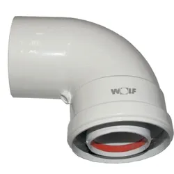 Wolf LAF Bogen DN60/100 90Gr für Heizwert