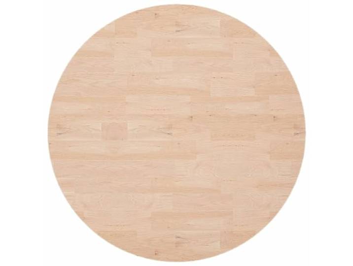 GFDWPUY Runde Tischplatte Eiche Massivholz 90x2,5 cm Unbehandelt Für Couchtisch, Beistelltisch, Bartisch, Nachttisch, Regal, Möbelplatte, Rustikales Design