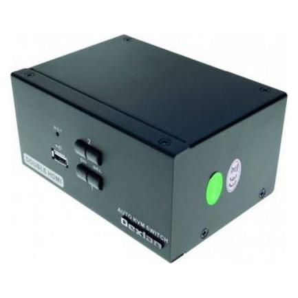 Dexlan 2-Port Dual-Monitor KVM Switch, HDMI 4K/ USB 2.0 (061092)