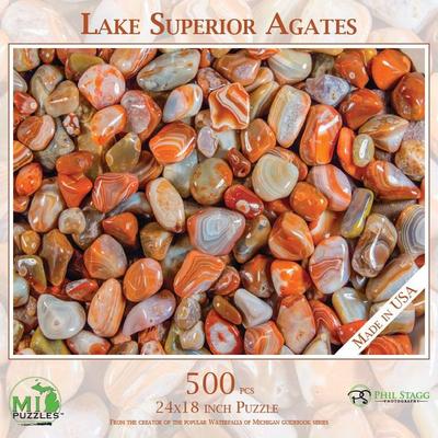 Lake Superior Agates - 500 Piece Jigsaw Puzzle