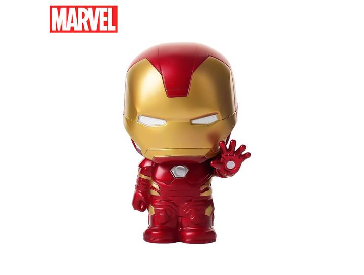 Tirelire Marvel Iron Man Officielle 3D en PVC Étanche et Anti‑Chocs – Figurine Décorative de Collection, Boîte à Monnaie, Organiseur de Bureau, Idée Cadeau
