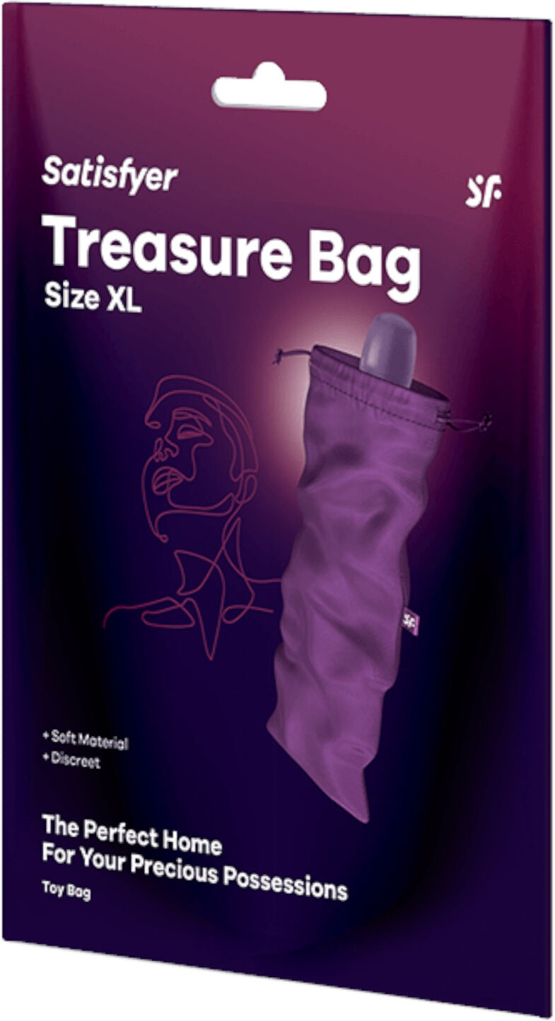 Satisfyer Treasure Bag XL - diskrete Aufbewahrungstasche für Sexspielzeug (lila)
