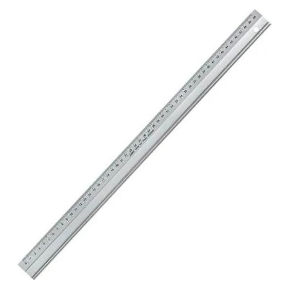 Linex Schreibtisch-Lineal Aluminium (60 cm, Aluminium) (100413072)