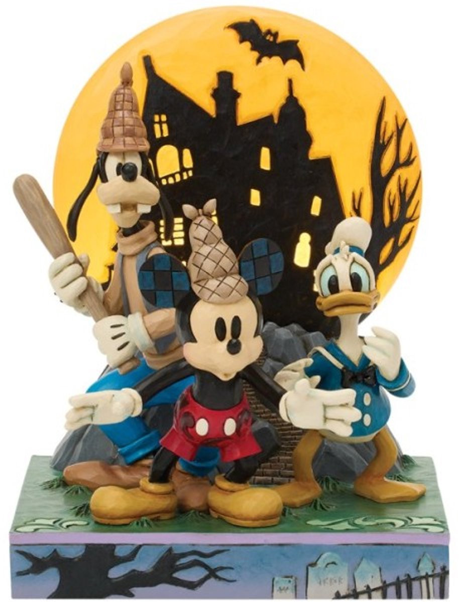 Enesco Disney Jim Shore Mickey Mouse en vrienden Lonesome Ghosts lichtgevende figuur