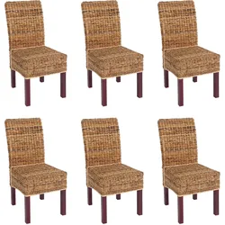 ESSZIMMERSTUHL Braun 6er-Set