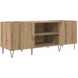 vidaXL Schallplattenschrank, CD- & Schallplatten Aufbewahrung, Braun
