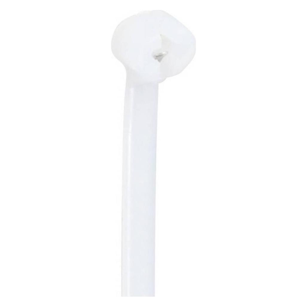 Tru Components TC-12814144 Kabelbinder 100 mm 3 mm Natur mit Metallzunge 100 St (100 mm, 100 Stk.) (TC-12814144)