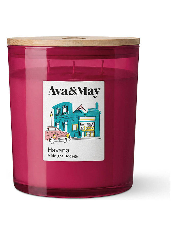 AVA&MAY Duftkerze "Havana" in Pink - 550 g - onesize