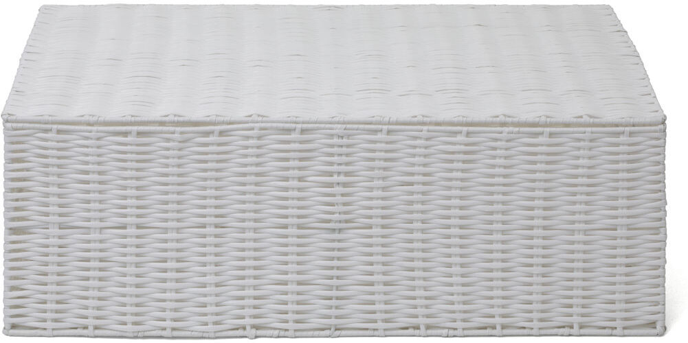 August Grove Plastic Box White 20.5cm H x 60cm W x 40cm D