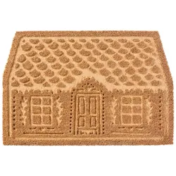 IB Laursen Türmatte eingeprägtes Weihnachtshaus, Fußmatte Weihnachten, 60 x 40 x 1.7 cm