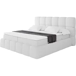 BOXBETT - AURI-H4 - 120x200 Weiß Kunstleder