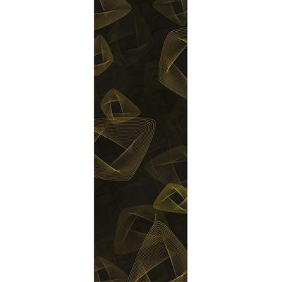 Fototapete ARCHITECTS PAPER "Golden Glow Dark", gelb (gelb, schwarz), B:1m L:2,8m, Vlies, Tapeten, Grafik Tapete Grafisch Schwarz Gold Fototapete Panel 1,00m x 2,80m