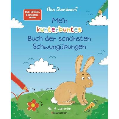 Mein kunterbuntes Buch der schönsten Schwungübungen. Schreibvorbereitung für Kindergarten, Vorschule und Grundschule. Ab 4 Jahre, Taschenbuch von Nico