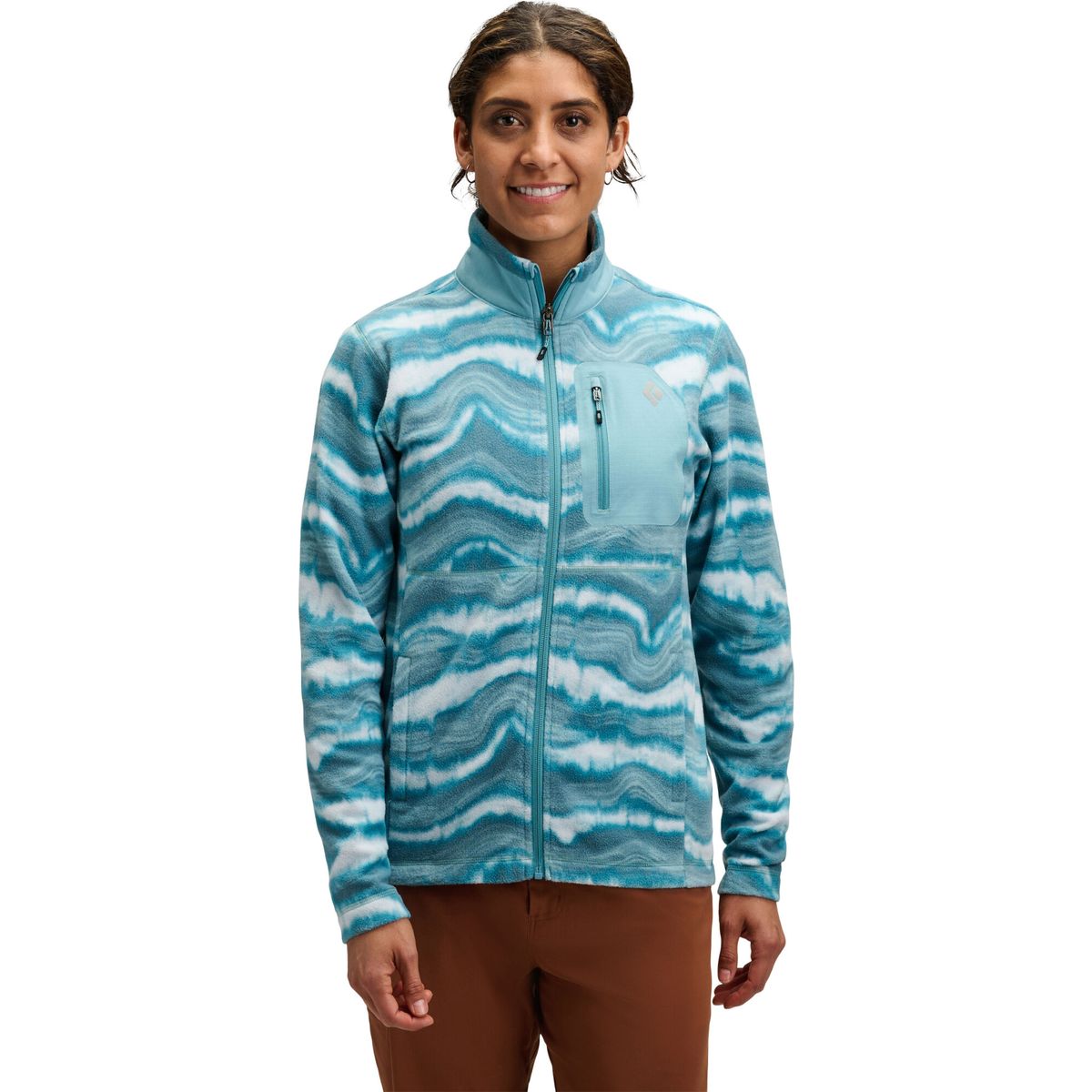 Black Diamond W Rift Full Zip Fleece Jacket quartzite-glacier (9748) MED AP7441189748MED1