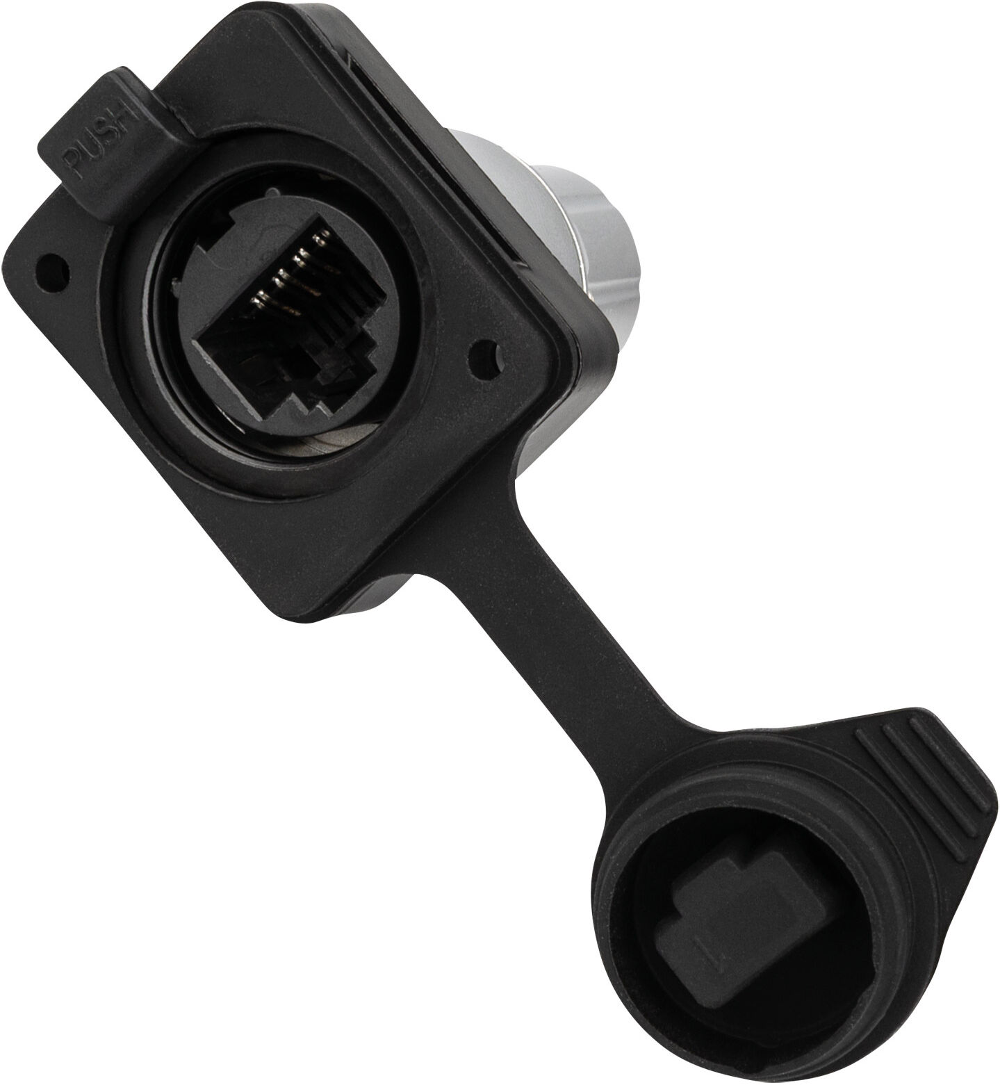 Seetronic Rj45-Chassis-Durchführung Mit Verriegelungsbuchse – Cat6a – Ip65