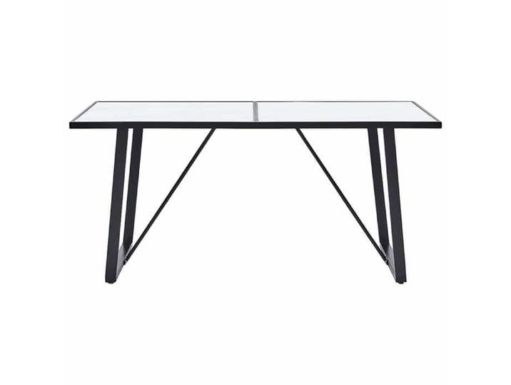 NOUVEAU Table de salle à manger Blanc 160x80x75 cm - Verre trempé - VIDAXL - Table de repas &1_21371