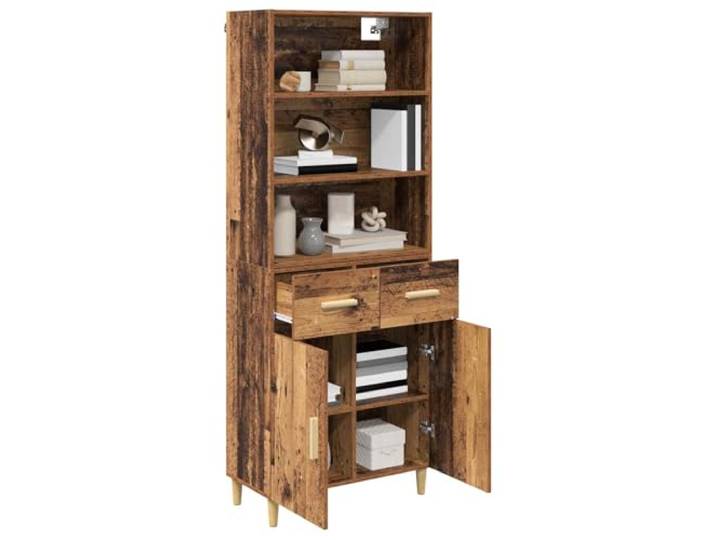 KTHLBRH Anrichte aus Holz, 69,5 x 32,5 x 180 cm Mehrschichtiges, minimalistisches Design, für Wohnzimmer oder Esszimmer