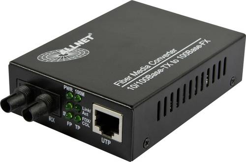 Allnet ALL-MC107-ST-MM LAN, ST Duplex Netzwerk-Medienkonverter 100 MBit/s