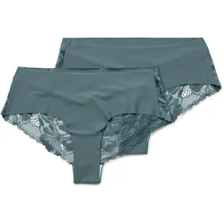 Tchibo - 2 Magic-Cut-Brazil-Slips - Damen - Gr. XS - petrol
