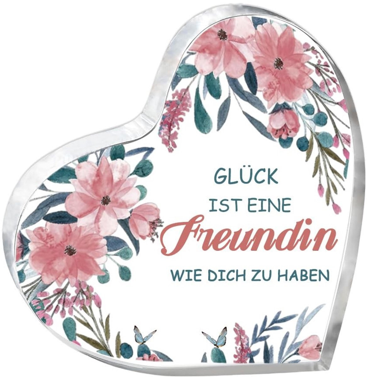 Solidchoice - Acryl Tafeldecoratie Hartvorm met Mooie Woorden