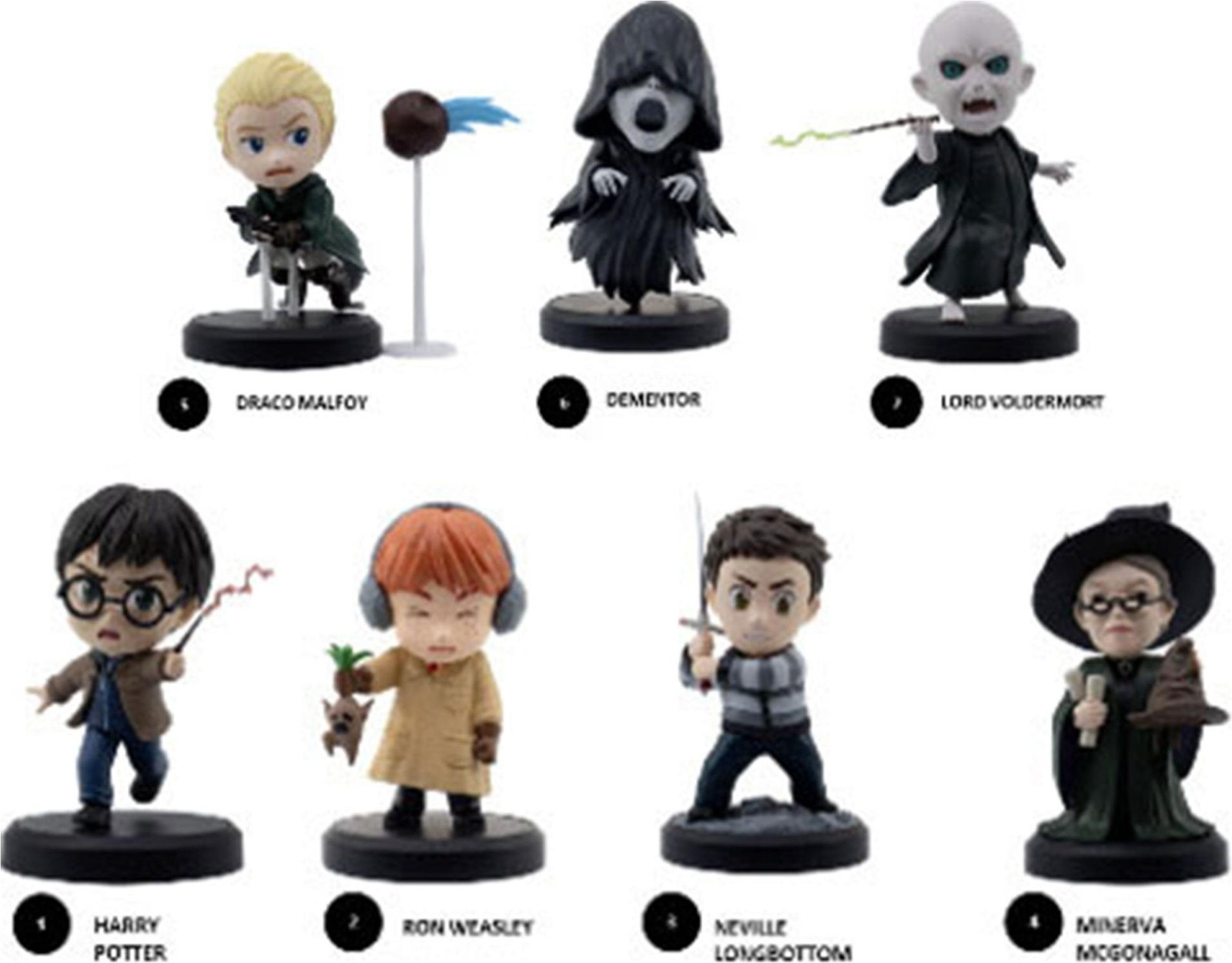 YuMe Toys Harry Potter Heldenbox Wizards-serie miniatuurfiguren 6 stuks