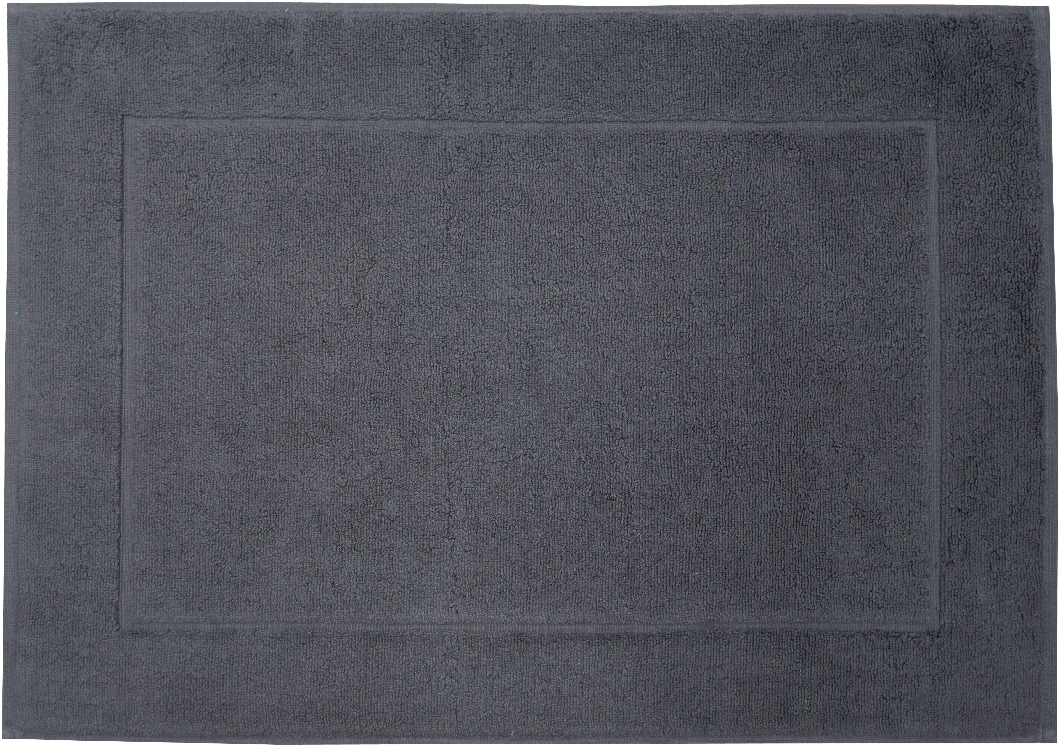 Badematte FRAMSOHN FROTTIER "Uni Basic Hotelmatte" Gr. 2, grau (anthrazit), H:11mm, Baumwolle, Badematten, Badematte, große Farbpalette, Hergestellt in Österreich, Badezimmerteppich