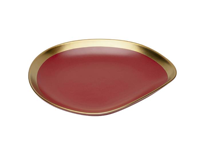 Teller Vibrations 4er-Set Ø 27cm Rot